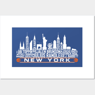 New York Basketball Team 23 Player Roster, New York City Skyline Posters and Art